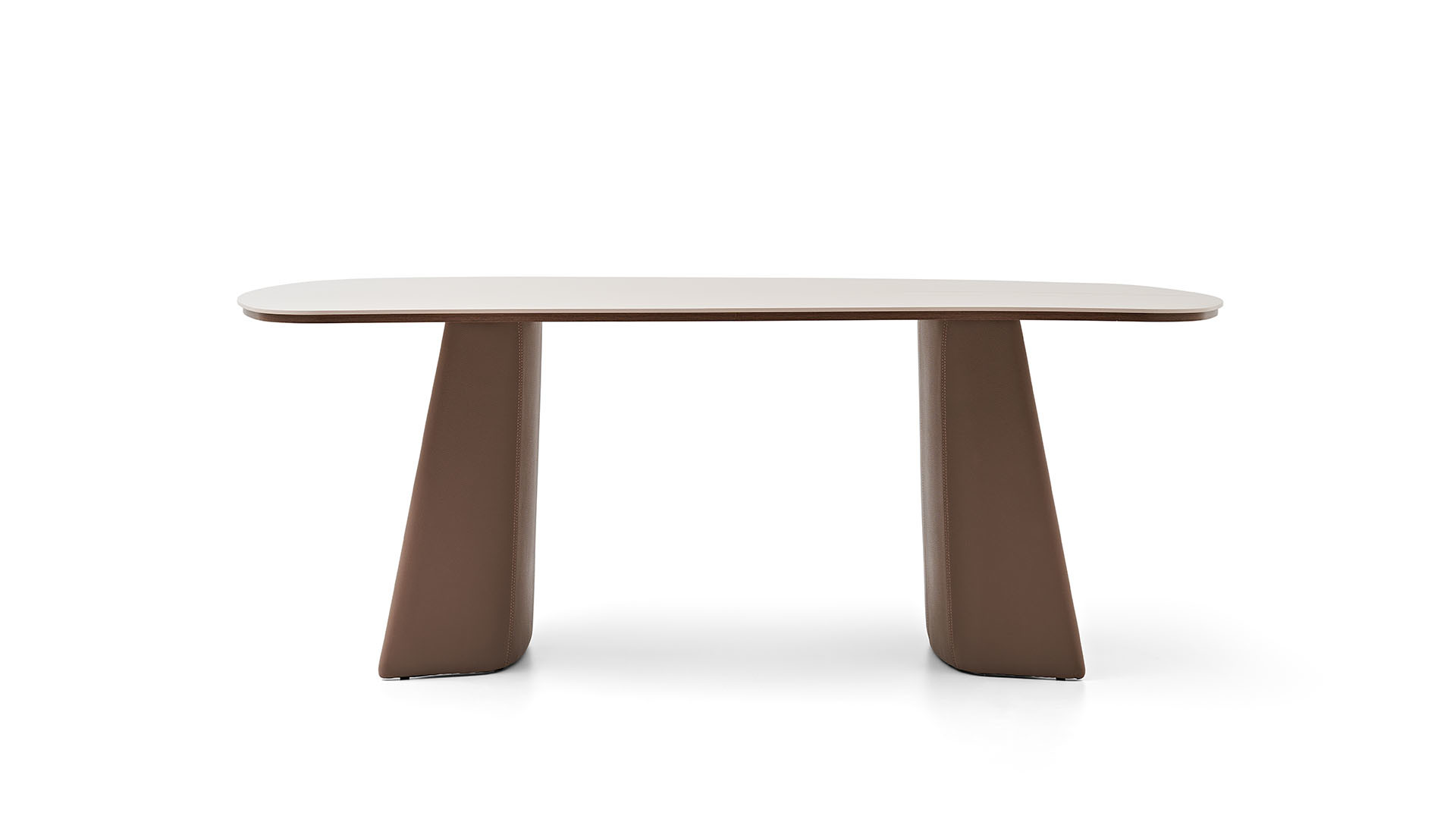 Costa Leather-Legged Fixed Dining Table (110X200)